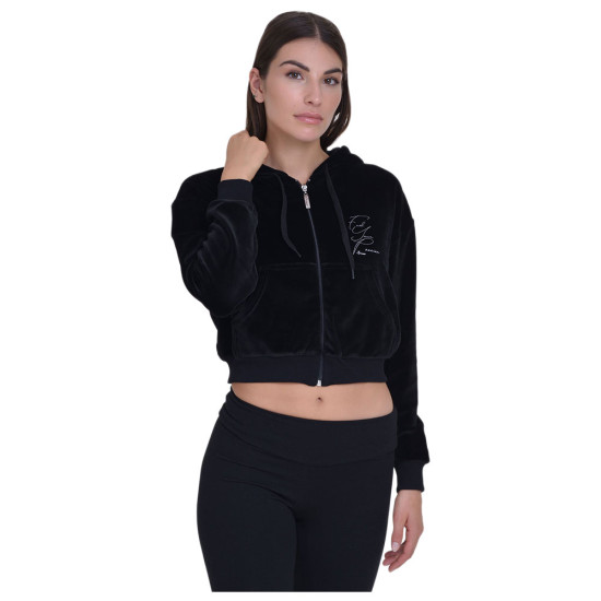 Target Γυναικεία ζακέτα Hoodie Crop Jacket Velour Fuel